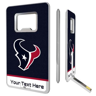 Houston Texans Personalized Credit Card USB Drive & Bottle Opener