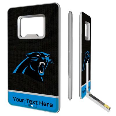 Carolina Panthers Personalized Credit Card USB Drive & Bottle Opener