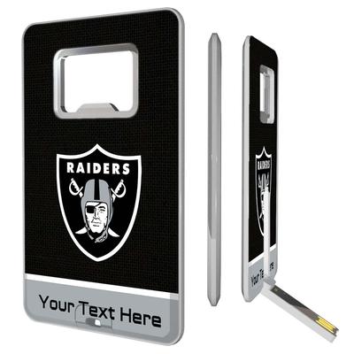 Las Vegas Raiders Personalized Credit Card USB Drive & Bottle Opener