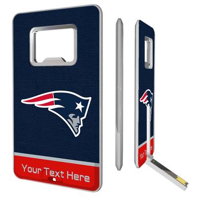 New England Patriots Personalized Credit Card USB Drive & Bottle Opener