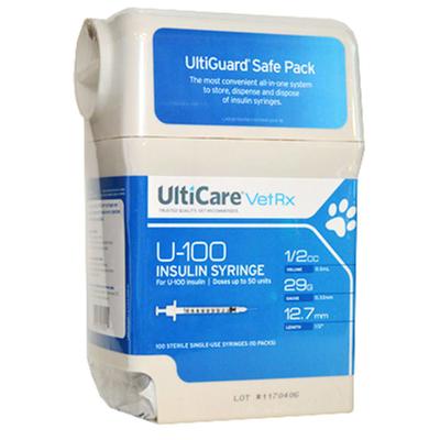 UltiGuard Safe Pack Insulin Syringes 29 Gauge 0.5