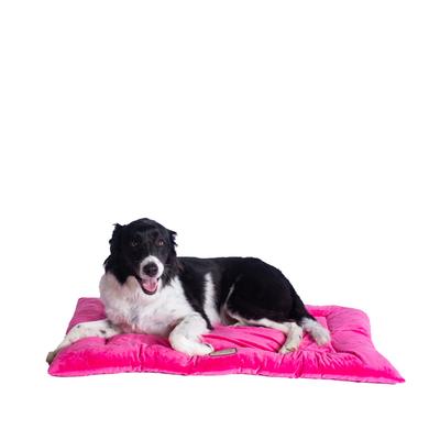 Large Pet Bed Mat , Dog Crate Soft Pad With Poly Fill Cushion by Armarkat in Pink