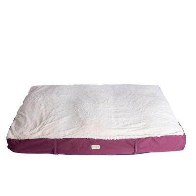 Extra Large Pet Dog Bed Mat With Poly Fill Cushion & Removel Cover by Armarkat in Ivory Burgundy