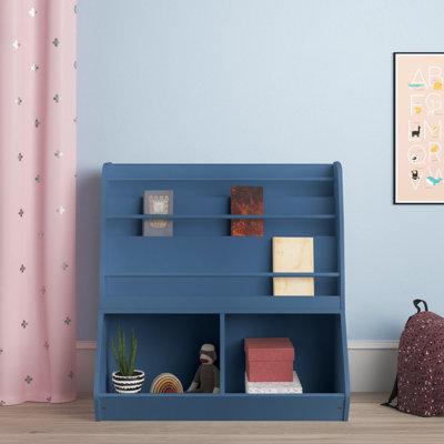 Mack & Milo™ Thure Book & Toy Storage Organizer, Wood in Blue | 36.3 H x 35.6 W x 17.3 D in | Wayfair BA19D86FFADB409C8FEF420A6957C7C8