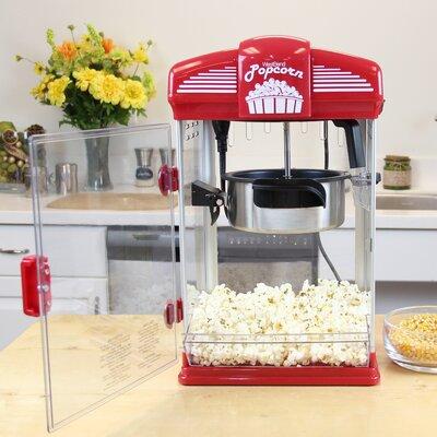 West Bend Theater Crazy Stirring Oil Popcorn Maker, 4 Qt. Capacity, Stainless Steel | 17.72 H x 10.63 W x 10.87 D in | Wayfair 82515