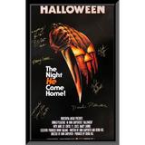 Dream on Ventures Halloween Cast Signed Movie Poster, Size 24.0 H x 36.0 W x 2.0 D in | Wayfair TJ233