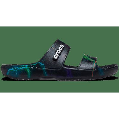 Crocs Black / Lightning Bolts Classic Crocs Out Of This World Sandal Shoes