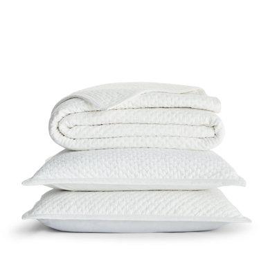 Birch Lane™ Adria 100% Cotton 300 TC Duvet Cover Cotton in White | Queen | Wayfair 915A53046C5E4ED486E103D46949ED61