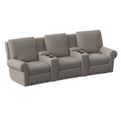 Wayfair Custom Upholstery™ Emily Home Theater Sofa in Brown, Size 42.0 H x 121.0 W x 40.0 D in 66D757853BBC4104A187998C19A30118