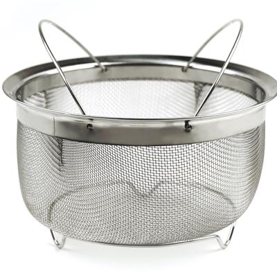 Mesh Basket - Folding Handles - 3qt by RSVP International in Gray