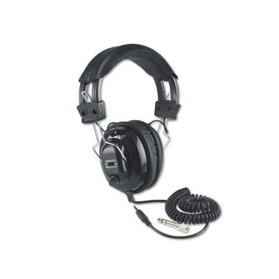 AmpliVox Deluxe Stereo Headphones w/Mono Volume Control Black SL1002