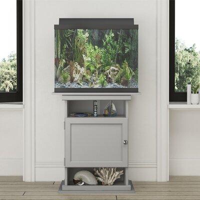 Archie & Oscar™ Agamemnon Rectangle Aquarium Stand Wood (best for furniture style stands) in Gray | 28 H x 25 W x 15.68 D in | Wayfair