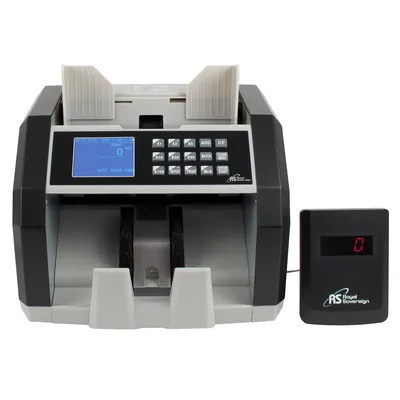 Royal Sovereign Front Load Bill Counter with 3Phase Counterfeit Detection and External Display