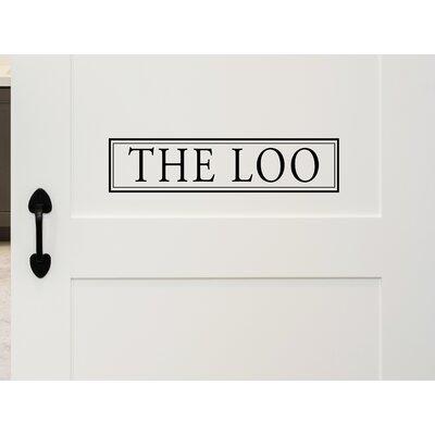 Trinx The Loo Boxes Wall Decal Vinyl in Black | 4 H x 17 W in | Wayfair C2C399559E944F2A9FE567D34122EB2D