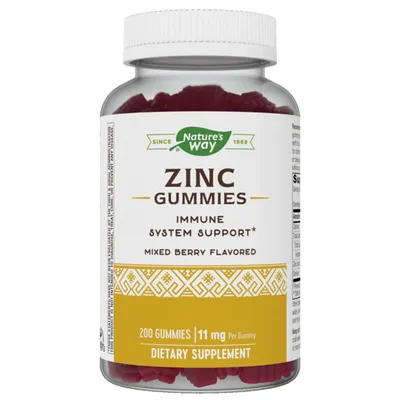 Nature’s Way Zinc Gummies, Mixed Berry Flavored (200 ct.)