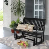 Member's Mark Painted Wood Glider Bench (Black)