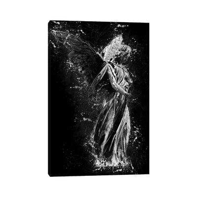 East Urban Home Angel Girl Statue by Cornel Vlad - Wrapped Canvas Graphic Art Metal, Size 40.0 H x 26.0 W x 0.75 D in | Wayfair