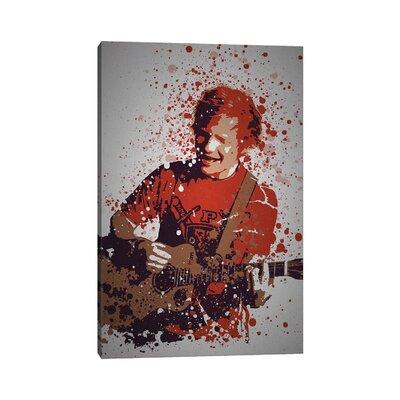 East Urban Home Ed Sheeran by TM Creative Design - Wrapped Canvas Painting Metal | 40 H x 26 W x 1.5 D in | Wayfair