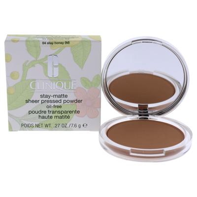 Stay-Matte Sheer Pressed Powder - 04 Stay Honey M - Dry Combination To Oily by Clinique for Women -