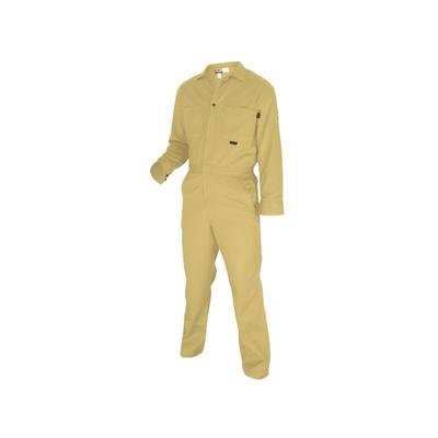 MCR Safety Flame Resistant Contractor Coverall 100percent Cotton Tan 34 CC1T34