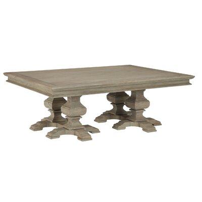 Charlton Home® Gardette Trestle Coffee Table Wood in Brown/Gray | 18.25 H x 60.25 W x 44.25 D in | Wayfair 12001BCD593D4A86AD967C1DD0692964