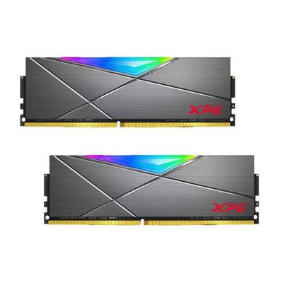 XPG 16GB SPECTRIX D50 DDR4 4133 MHz RGB Memory Kit (2 x 8GB, Grey) AX4U41338G19J-DT50