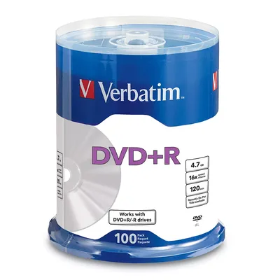 Verbatim DVD+R Life Series 4.7GB 16X, 100pk Spindle