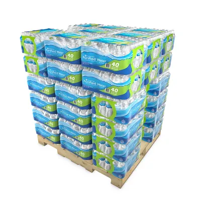 Member's Mark Purified Drinking Water Pallet (40 bottles per case, 48 cases)