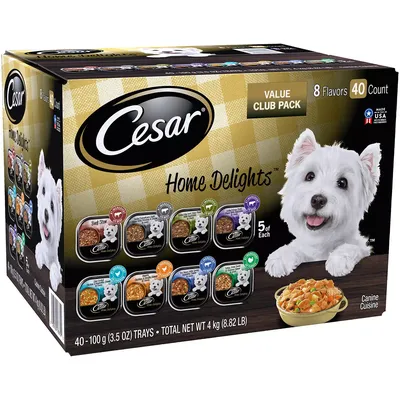 CESAR HOME DELIGHTS 40 - 3.5 OZ TRAYS