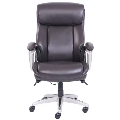 La-Z-Boy Manager's Chair with ComfortCore, Big & Tall, Brown (Supports up to 350 lbs.)