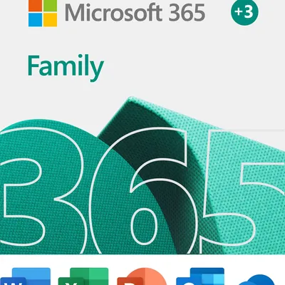 Microsoft 365 Family | 15-Month Subscription, up to 6 people | Premium Office apps | 1TB OneDrive cloud storage | PC/Mac