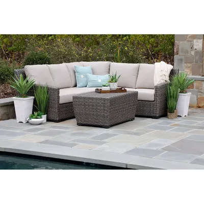 Linden 3-Piece Sectional with Sunbrella Fabric