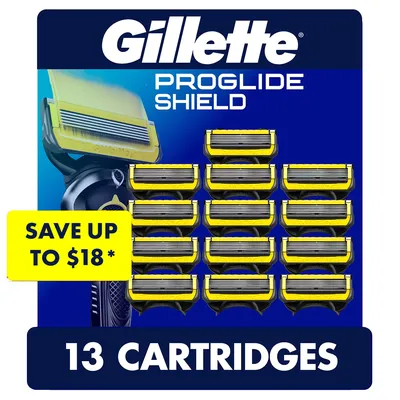 Gillette ProGlide Shield Men's Razor Blades, 13 Blade Refills