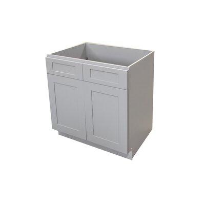 Cabinets.Deals Sink Base Cabinet shaker in Gray | 34.5 H x 33 W x 24 D in | Wayfair GS-SB33