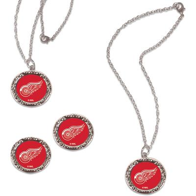 WinCraft Detroit Red Wings Three-Piece Jewelry Set