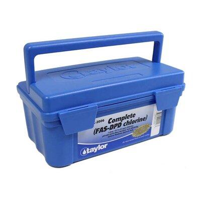 Taylor Technologies Pool Water Test Kit Chemicals in Blue | 4 H x 6 W x 9 D in | Wayfair K2006 + 9265-TAY