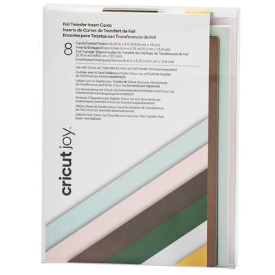 Cricut Joy Foil Transfer Insert Cards | Forest Grove Sampler | A2 | Blue/Gold/Gray