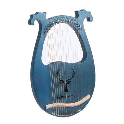 Lomana Lyre Harp 16 Strings Mahogany Body String Instrument, Size 15.4 H x 10.2 W x 1.1 D in | Wayfair JC554