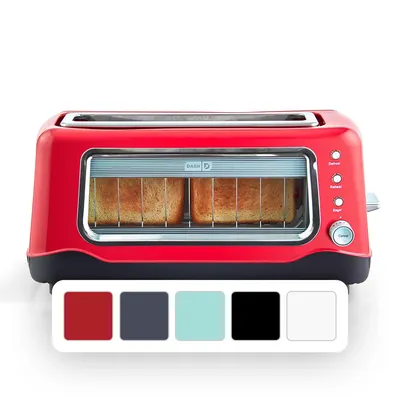 Dash Clearview Toaster (Red)