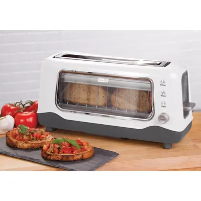 Dash Clearview Toaster (White)