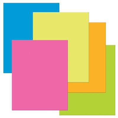 Pacon Corporation Ucreate Premium Coated Poster Board, 5 Assorted Neon Colors, 22
