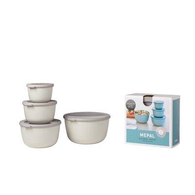 MEPAL 4 Container Food Storage Set in White | 5.12 H x 9.06 W x 9.06 D in | Wayfair RST62330WHDS