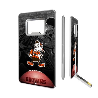 Cleveland Browns 32GB Legendary Design Credit Card USB Drive with Bottle Opener