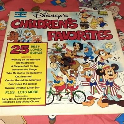 Disney Media | 1979 Disney Childrens Favorites Vol 1 Record Lp Vinyl Vintage 70s Disneyland | Color: Black | Size: Os