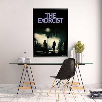 Buy Art For Less FRAMED THE EXORCIST 36x24 MOVIE Art Print Poster Movie Poster Cult Classic Movie Scary in Black | Wayfair