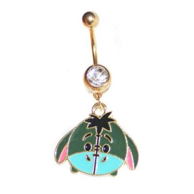 Disney Jewelry | Disney Winnie The Pooh Eore Belly Ring | Color: Blue/Gold | Size: Os
