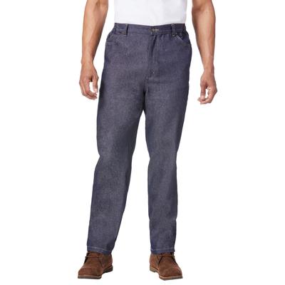 Men's Big & Tall Liberty Blues™ Lightweight Comfort Denim Carpenter Jeans by Liberty Blues in Rigid Wash (Size 46 40)