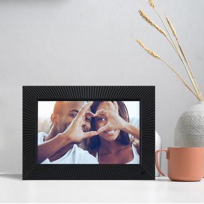 NexFoto 10.1-Inch HD WiFi Digital Picture Frame w/ 32GB Storage - Perfectly Decorate Your Home Plastic in Black | 8 H x 4 W x 2 D in | Wayfair