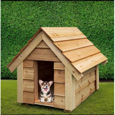 Tucker Murphy Pet™ Benedetic Light Wood Dog House Wood House in Brown | 42 H x 32 W x 48 D in | Wayfair 73DE647615BD45388B318D31C4B89BA7