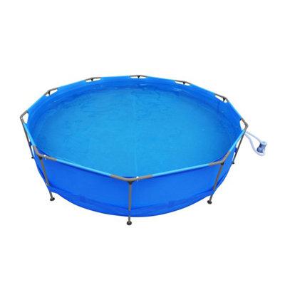 JLeisure Avenli Round Frame Easy Assembly Swimming Pool Steel in Blue | 120.08